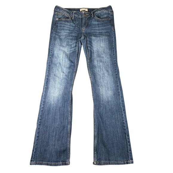 Banana Republic Factory Womens 29/8 Regular Bootcut Fit Blue Jeans Flap Pockets - Picture 1 of 11